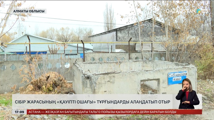 Алматы облысының халқы «сібір жарасының ошағынан» қауіптеніп отыр