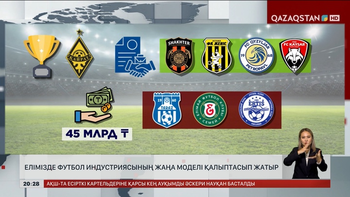 Елімізде футбол индустриясының жаңа моделі қалыптасып жатыр