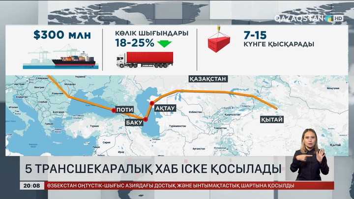  Елімізде 5 трансшекаралық хаб іске қосылады
