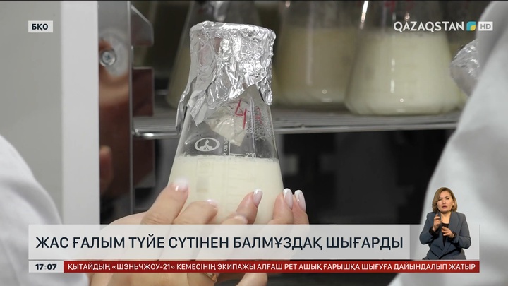 БҚО-да жас ғалым түйе сүтінен балмұздақ жасап шығарды