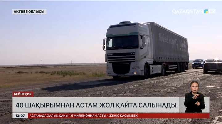 Ақтөбе облысында 40 шақырымнан астам жол қайта салынады