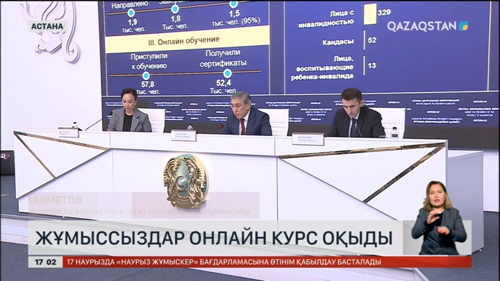 Елде 58 мыңға жуық жұмыссыз онлайн оқу оқыды.