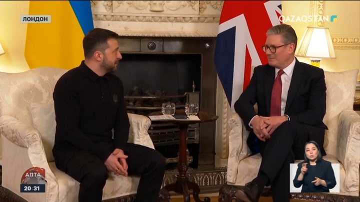 В.Зеленский Еуропа басшылармен кездесу үшін Лондонға барды