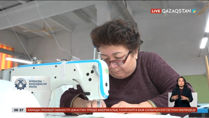 Балқаш қаласының тұрғыны көзі нашар көрсе де тігін тігіп, табыс табуда