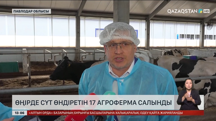 Павлодар облысында сүт өндіретін 17 агроферма салынды