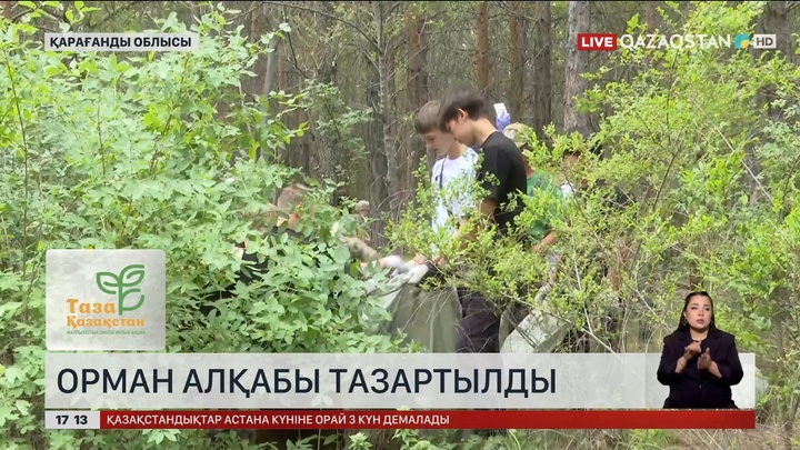Қарағанды облысында орман алқабы тазартылды