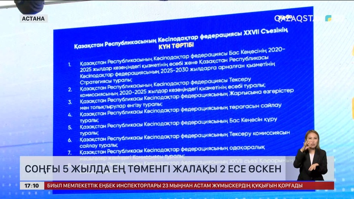 Елімізде соңғы 5 жылда ең төменгі жалақы 2 есе өскен