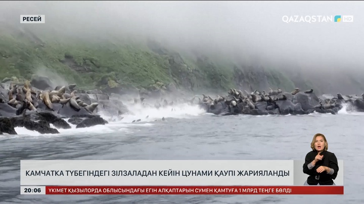 Камчатка түбегіндегі зілзаладан кейін цунами қаупі жарияланды