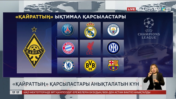 Бүгін «Қайраттың» қарсыластары анықталады