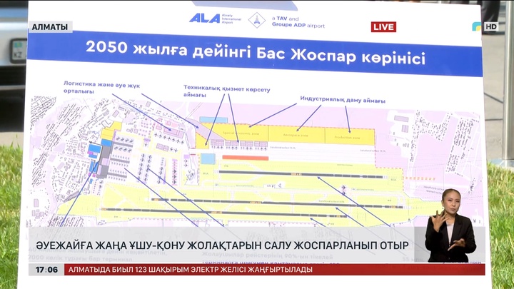 Алматы әуежайына жаңа ұшу-қону жолақтарын салу жоспарланып отыр