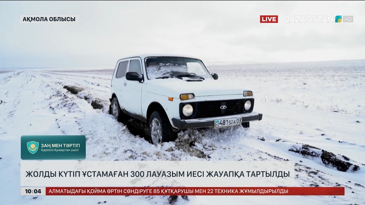 Ақмола облысында жолдарды күтіп ұстамаған лауазымды тұлғалар жауапқа тартылды