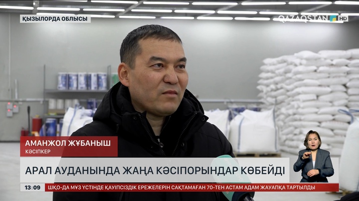 Арал ауданында жаңа кәсіпорындар көбейді