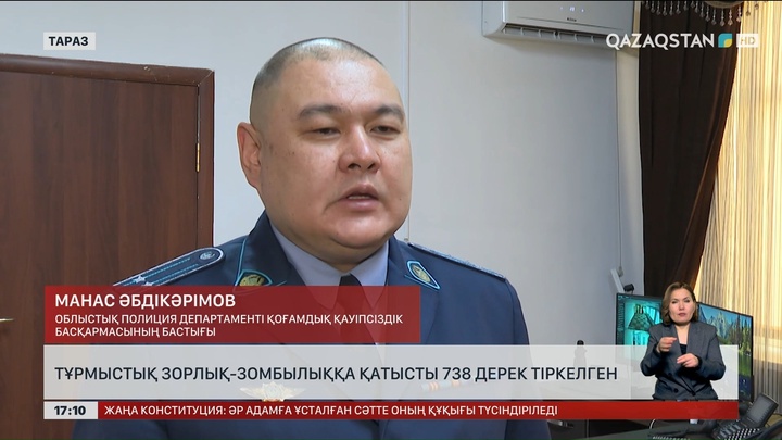 Таразда әйелдерге әлімжеттік көрсеткен 738 оқиға тіркелген