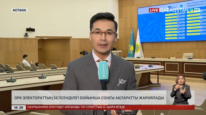 ОРК: Құқылы азаматтардың жартысына жуығы дауыс берді