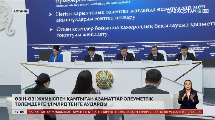 Өзін өзі жұмыспен қамтыған азаматтар ₸1,1 млрд әлеуметтік төлемдер аударған