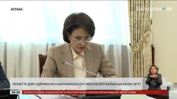 Үкіметте дәрі-дәрмекпен қамтамасыз ету мәселелері бойынша кеңес өтті