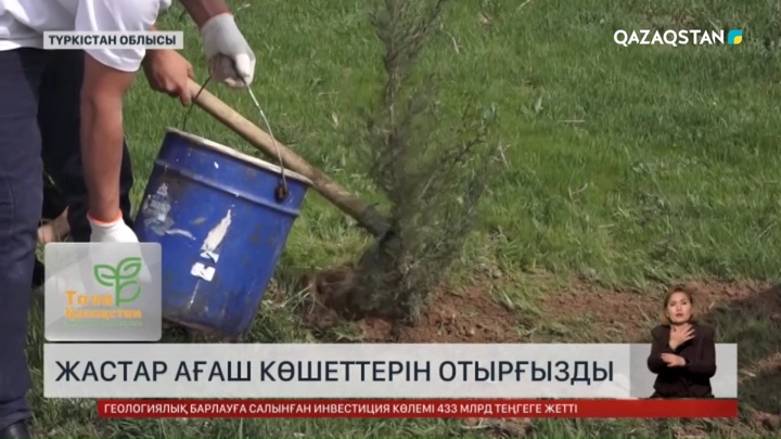 Түркістанда «Жасыл аймақ» ағаш егу акциясы өтті
