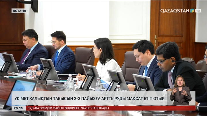 Үкімет халықтың табысын 2–3 пайызға арттыруды мақсат етіп отыр