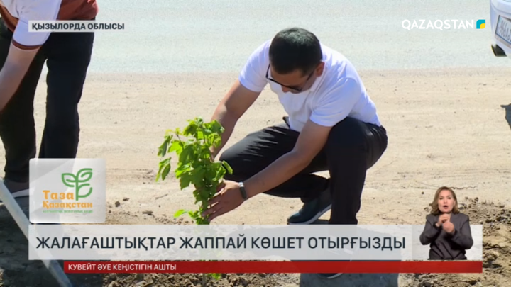 Жалағаш халқы жаппай көшет екті