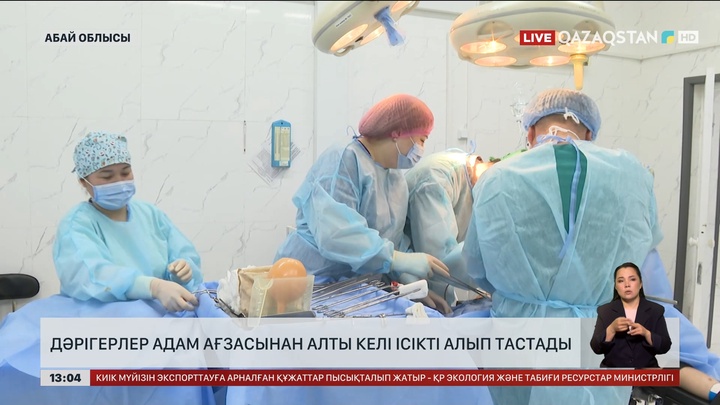 Семейде келіншектің денесінен 6 келіден асатын ісік алынды