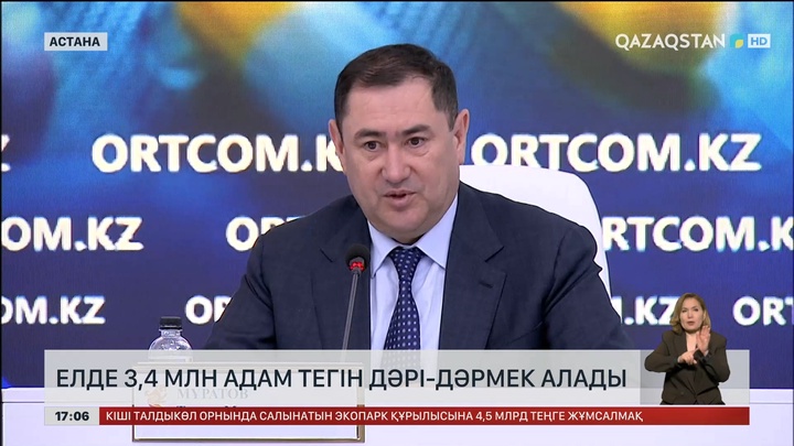 3 млн 400 мың адам тегін дәрі-дәрмек алып отыр