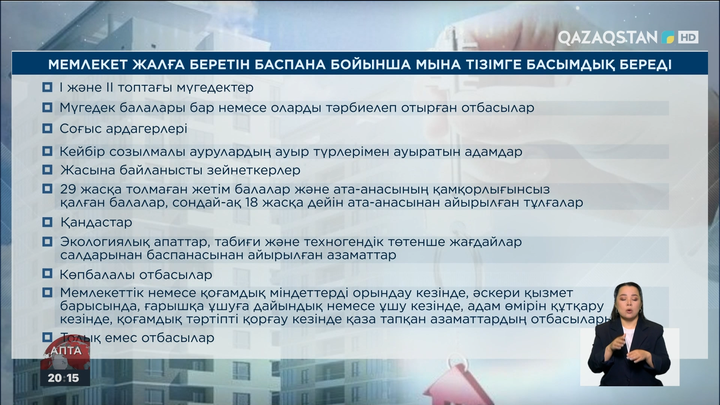 Мемлекет жалға беретін баспана мен жалға алу құнын субсидиялау: Шарттары қандай?