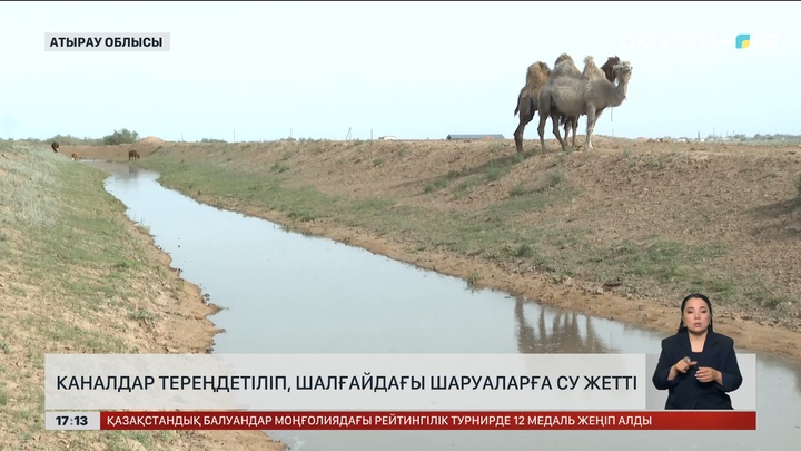 Атырау облысындағы арықтар тереңдетіліп, шаруаларға су жетті