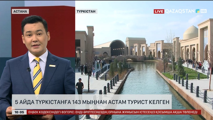 5 айда Түркістанға 143 мыңнан астам турист келген