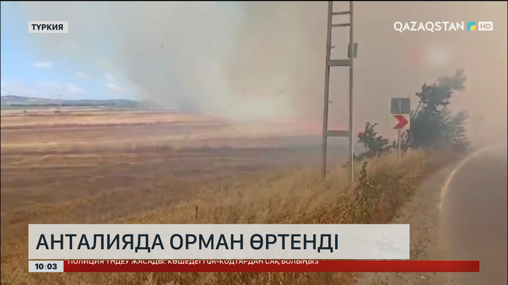 Анталияда орман өртенді