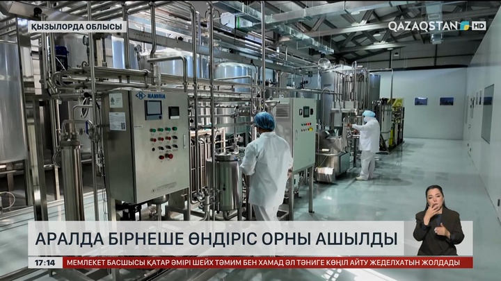 Аралда бірнеше өндіріс орны ашылды