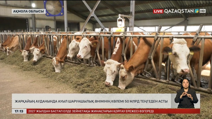 Жарқайың ауданында ауыл шаруашылық өнімінің көлемі 50 млрд теңгеден асты