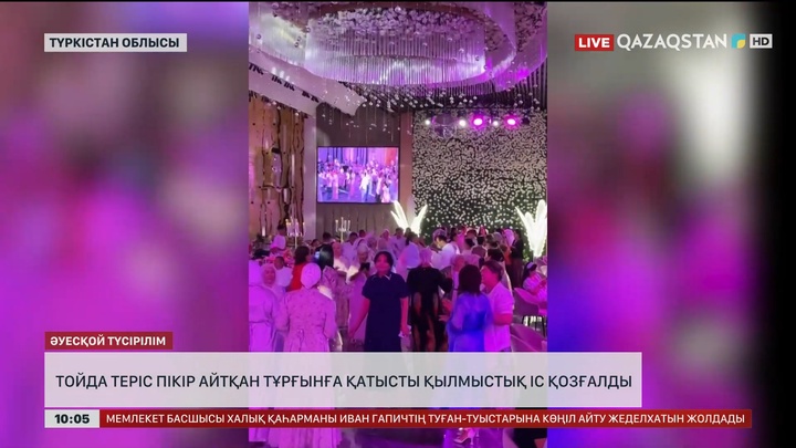 Тойда теріс пікір айтқан тұрғынға қатысты қылмыстық іс қозғалды