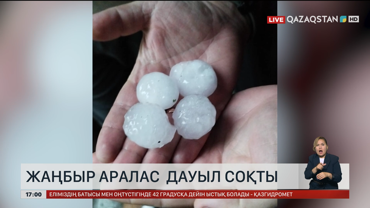 Өскемендегі қатты дауылдан ағаштар құлады