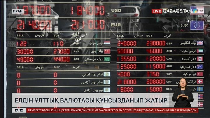 Иранның ұлттық валютасы құнсызданып барады