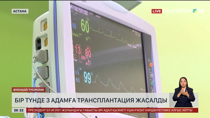  Бір түнде 3 адамға трансплантация жасалды