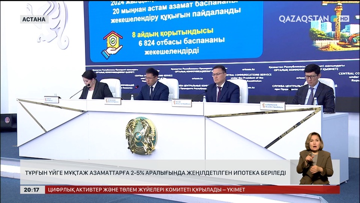 Тұрғын үйге мұқтаж азаматтарға 2-5% жеңілдетілген ипотека беріледі