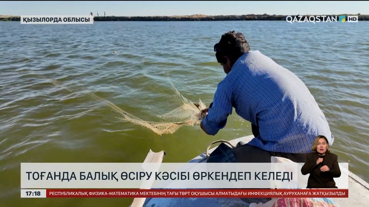 Қызылорда өңірінде тоғанда балық өсіру кәсібі өркендеп келеді