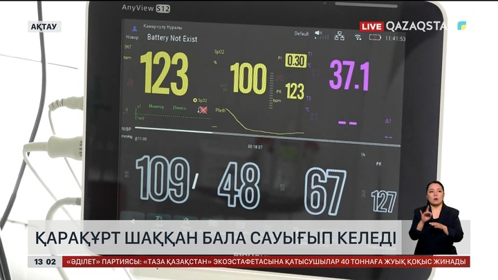 Қарақұрт шаққан бала сауығып келеді