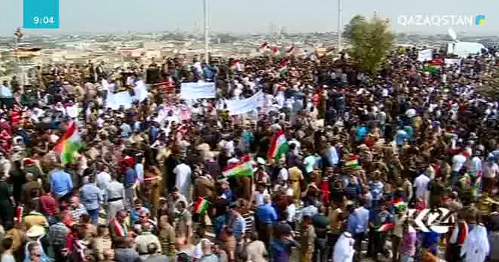 Ирактың Киркук қаласында тәуелсіздік референдумын жақтаған шеру өтті