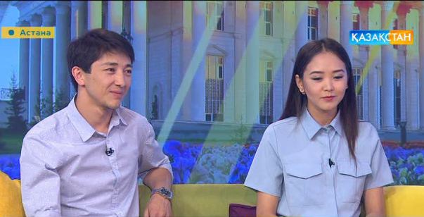 «Жастар» театрының актерлері Дәурен Серғазин мен Назерке Серікболова – «Таңшолпанда» қонақта