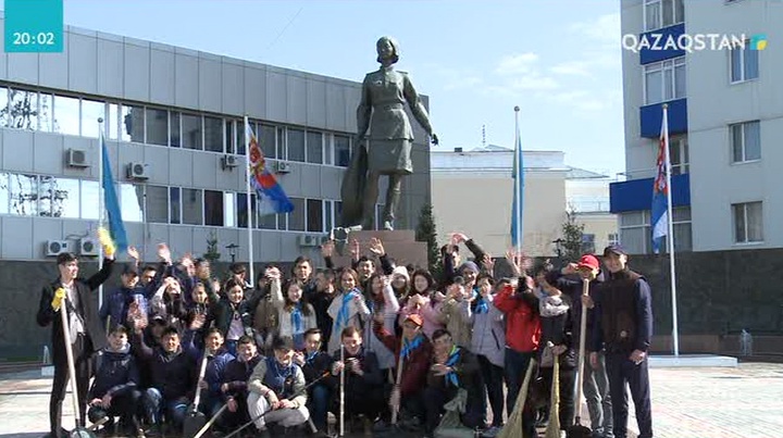 Жастар Жеңіс мерекесіне орай республика бойынша сенбілік ұйымдастырды