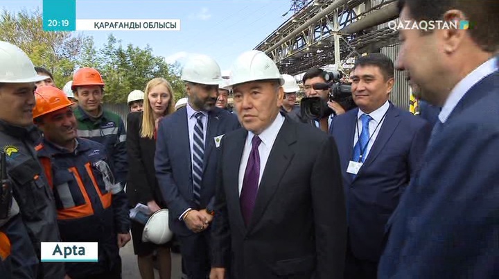 Мемлекет басшысы «АрселорМиттал Теміртаудың» тынысымен танысты