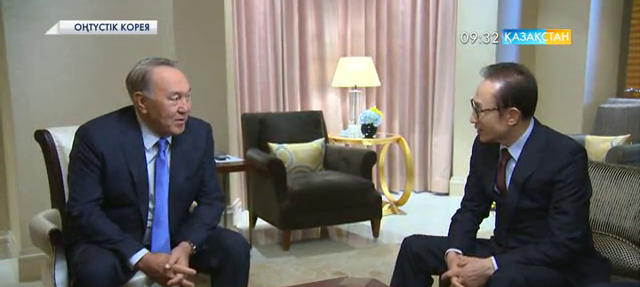 Елбасы Корея Республикасының бұрынғы президенті Ли Мен Бакпен кездесті