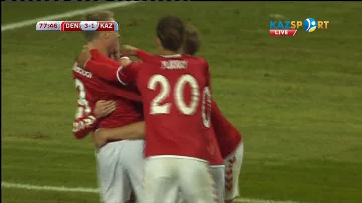 Даниялықтардың үшінші голы - 3:1 (ВИДЕО)