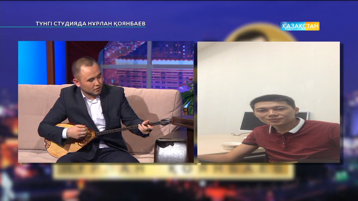 «Түнгі студияда». Мұхтар Ниязов өзінің шәкірті Мираспен онлайн айтыс өткізді  (ВИДЕО)