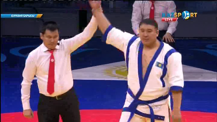 Еуразия Барысы - 2016: Айбек Нұғымаровтың (+100 кг) қарсыласы бозкілемге шықпады (ВИДЕО)