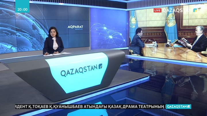 Президент Қ.Қуанышбаев атындағы қазақ драма театрының көркемдік жетекшісі Талғат Теменовты қабылдады