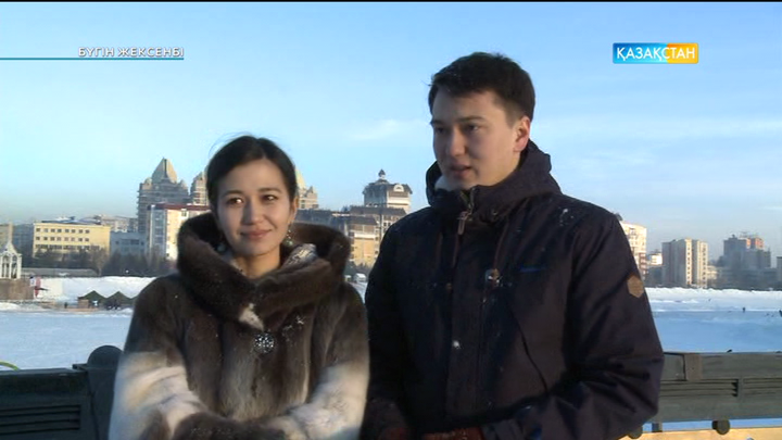 «Ақерке, мен сені сүйемін!» фильмінің басты кейіпкерлерін ерлі-зайыптылар сомдаған  (ВИДЕО)