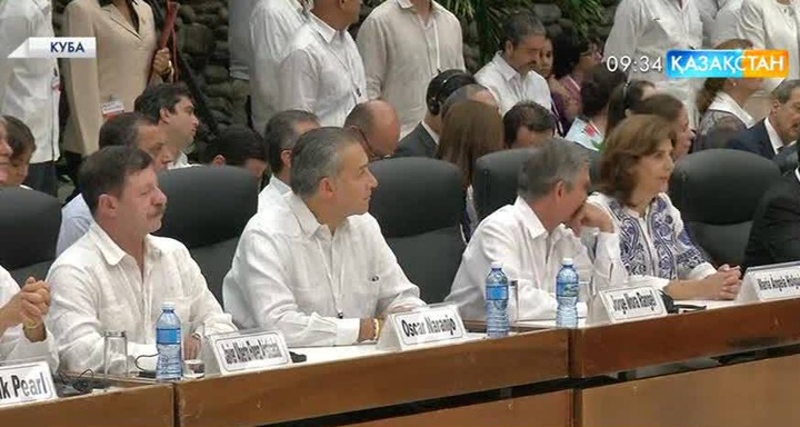 Гаванада Колумбиядағы жарты ғасырға созылған азаматтық соғысты аяқтау туралы келісім жасалды