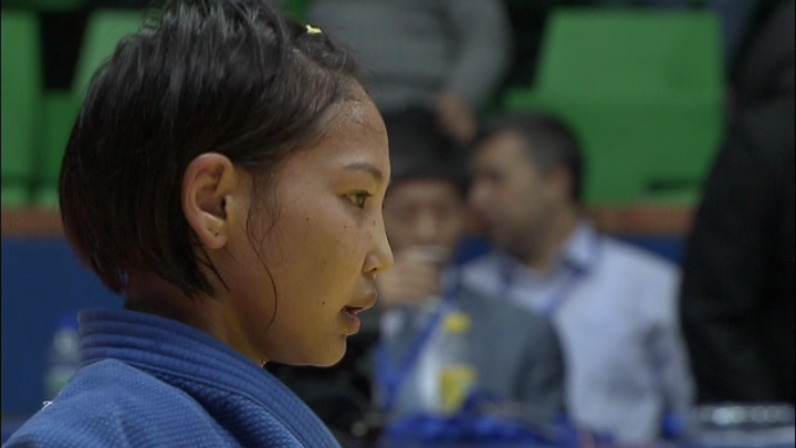 Дзюдошы Отгонцецег Галбадрахтың жеңісті сәттері (ВИДЕО)